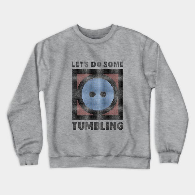 Let's Do Some Tumbling - faux embroidery Crewneck Sweatshirt by Colette